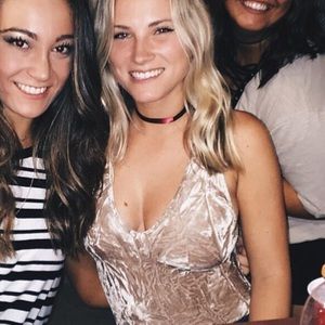 Gold Velvet Ruby & Jenna Bodysuit